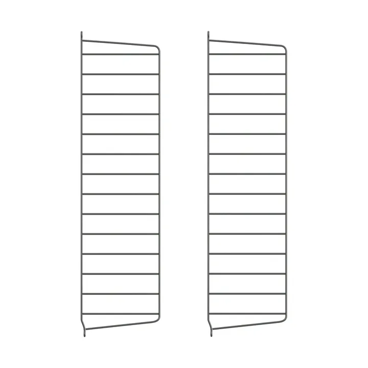 String wall panels - Dark grey, 75x20 cm, 2-pack - String