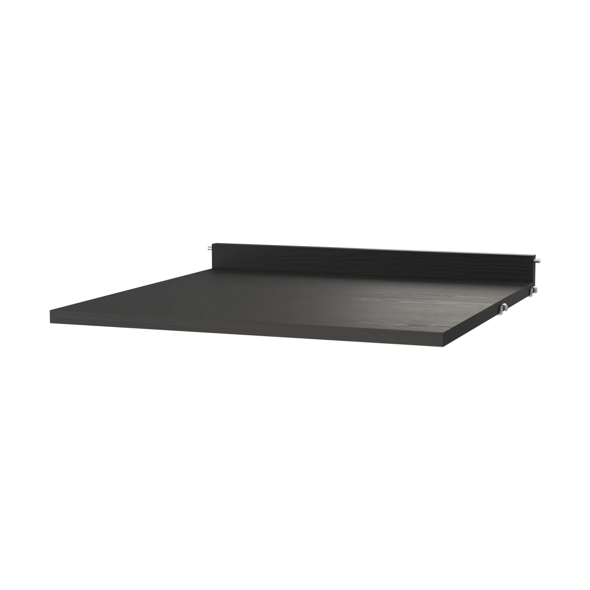 String worktop, Black-stained ash, 58x58 cm String