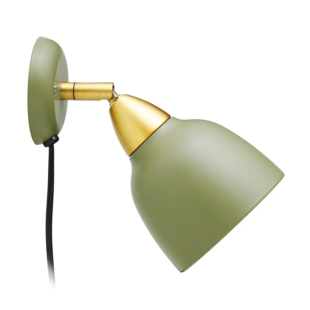 Urban wall lamp short arm, matte olive (green) Superliving