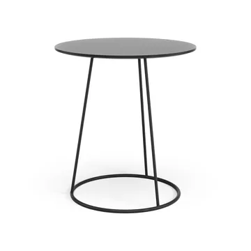 Breeze table smooth top Ø46 cm - Black - Swedese