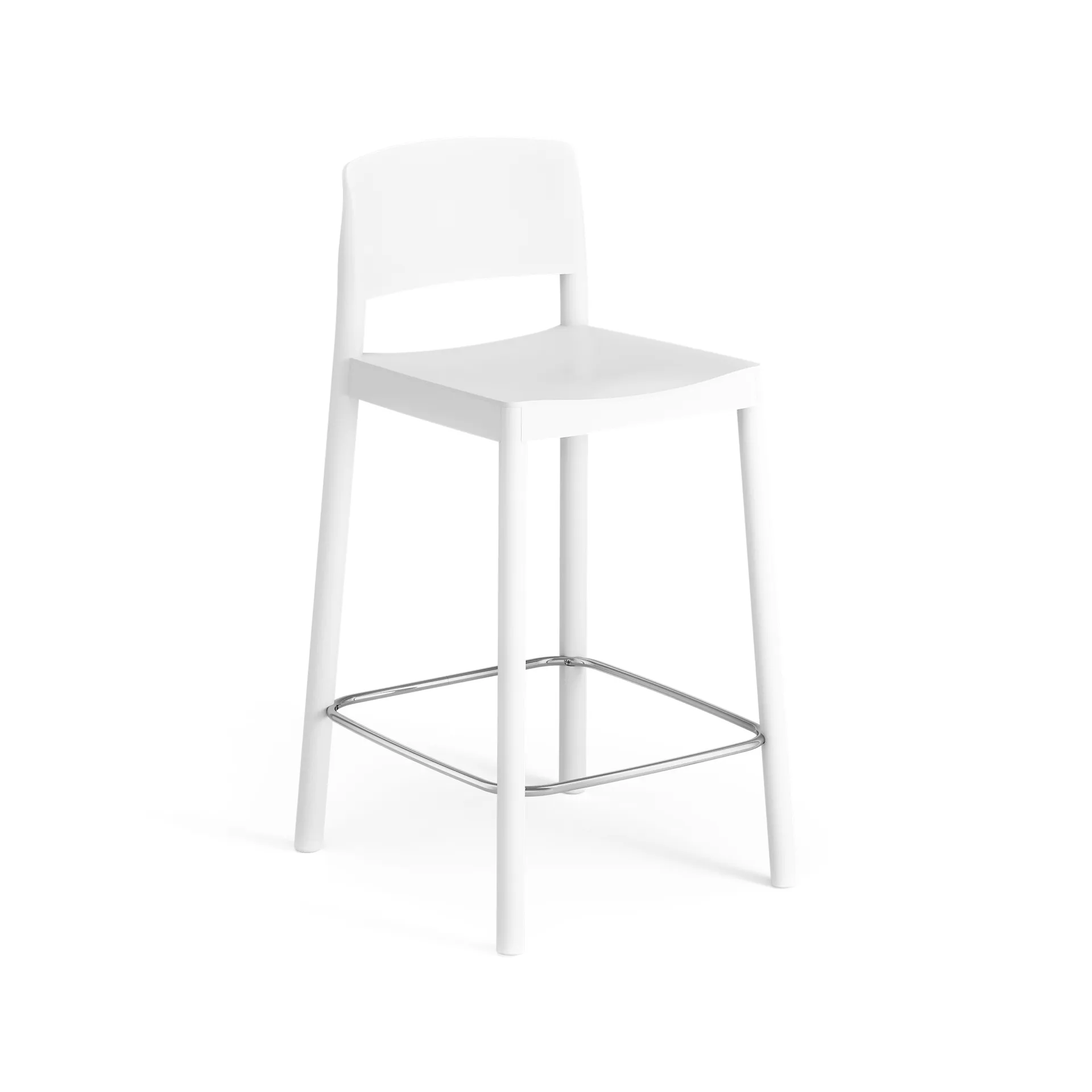 Grace bar stool 63 cm, Ash White glazed Swedese
