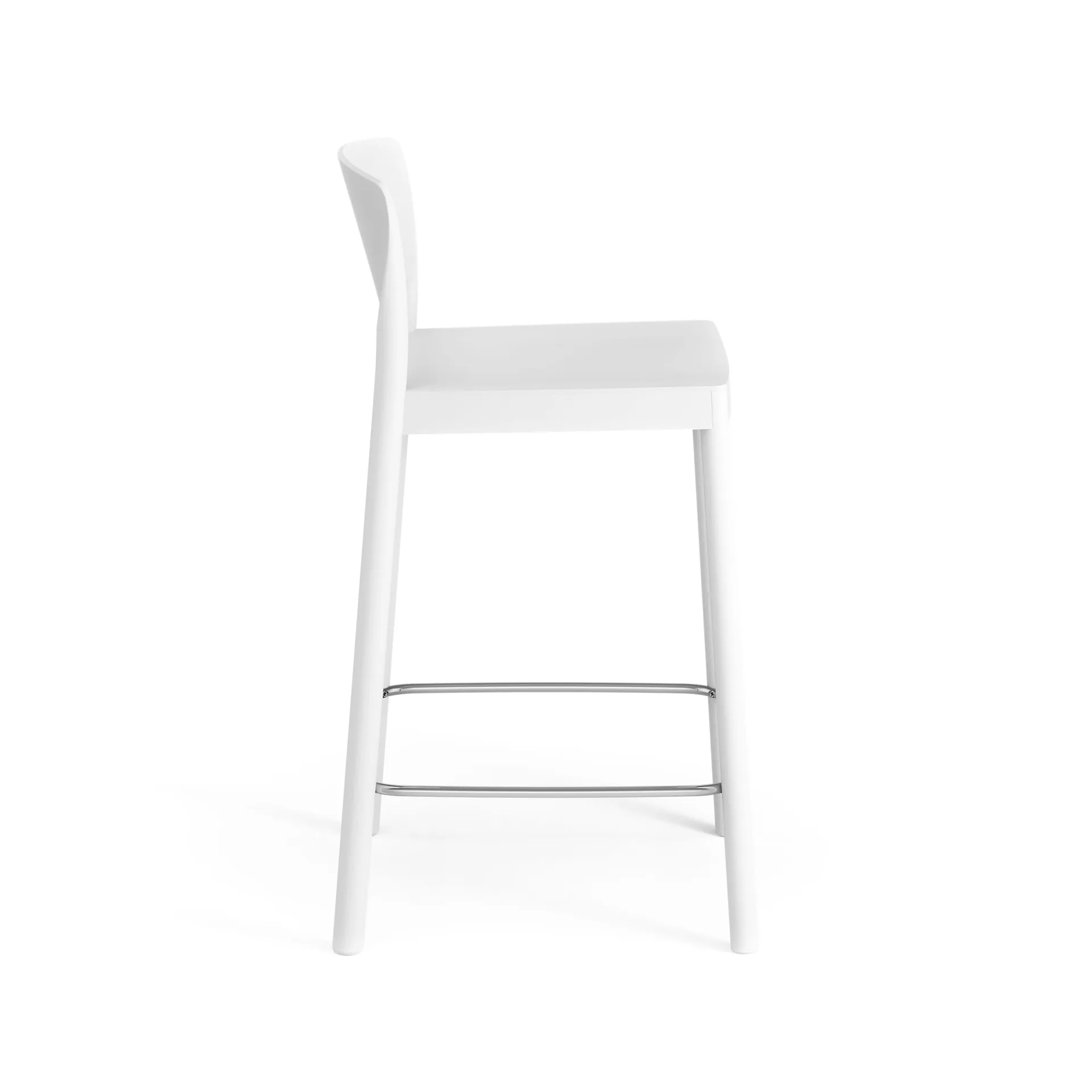 Grace bar stool 63 cm, Ash White glazed Swedese