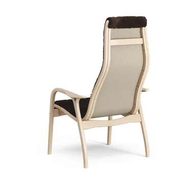 Lamino armchair - Sheepskin Espresso-lacquered beech - Swedese