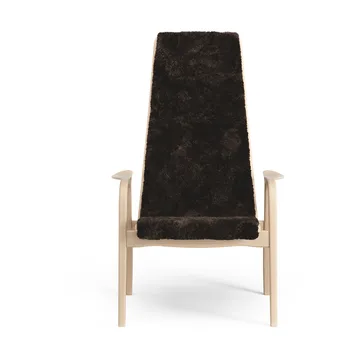 Lamino armchair - Sheepskin Espresso-lacquered beech - Swedese