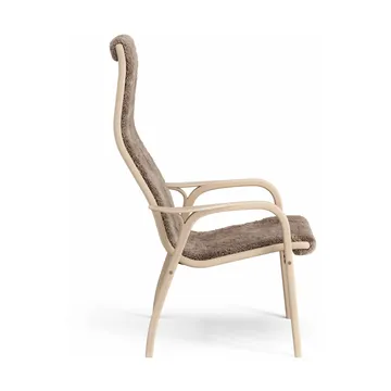 Lamino armchair - Sheepskin Sahara-lacquered beech - Swedese