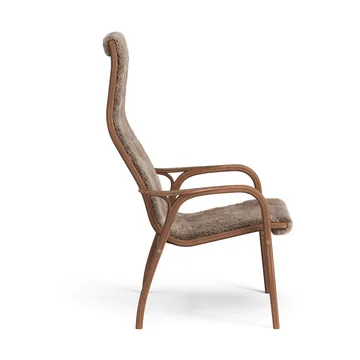 Lamino armchair - Sheepskin Sahara-lacquered walnut - Swedese