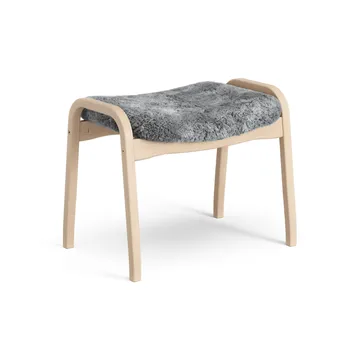 Lamino foot stool laquered beech/sheep skin - Scandinavian Grey (grey) - Swedese