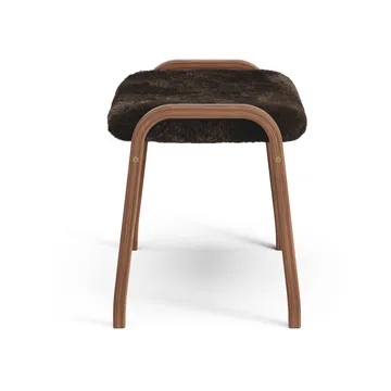Lamino footstool - Sheepskin Espresso-oiled walnut - Swedese