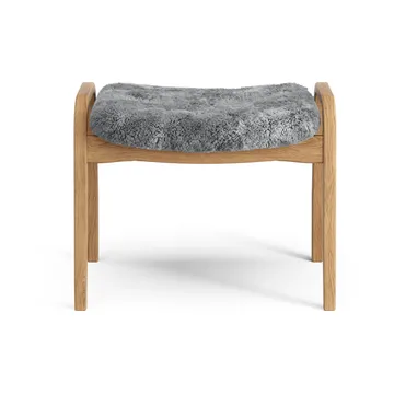Lamino footstool - Sheepskin Scandinavian grey-oiled oak - Swedese