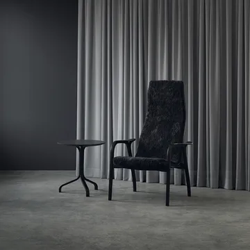 Lamino table Ø46x49 cm - Black-stained beech - Swedese
