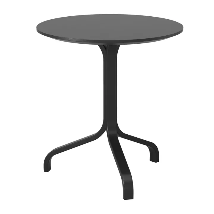 Lamino table Ø46x49 cm - Black-stained beech - Swedese