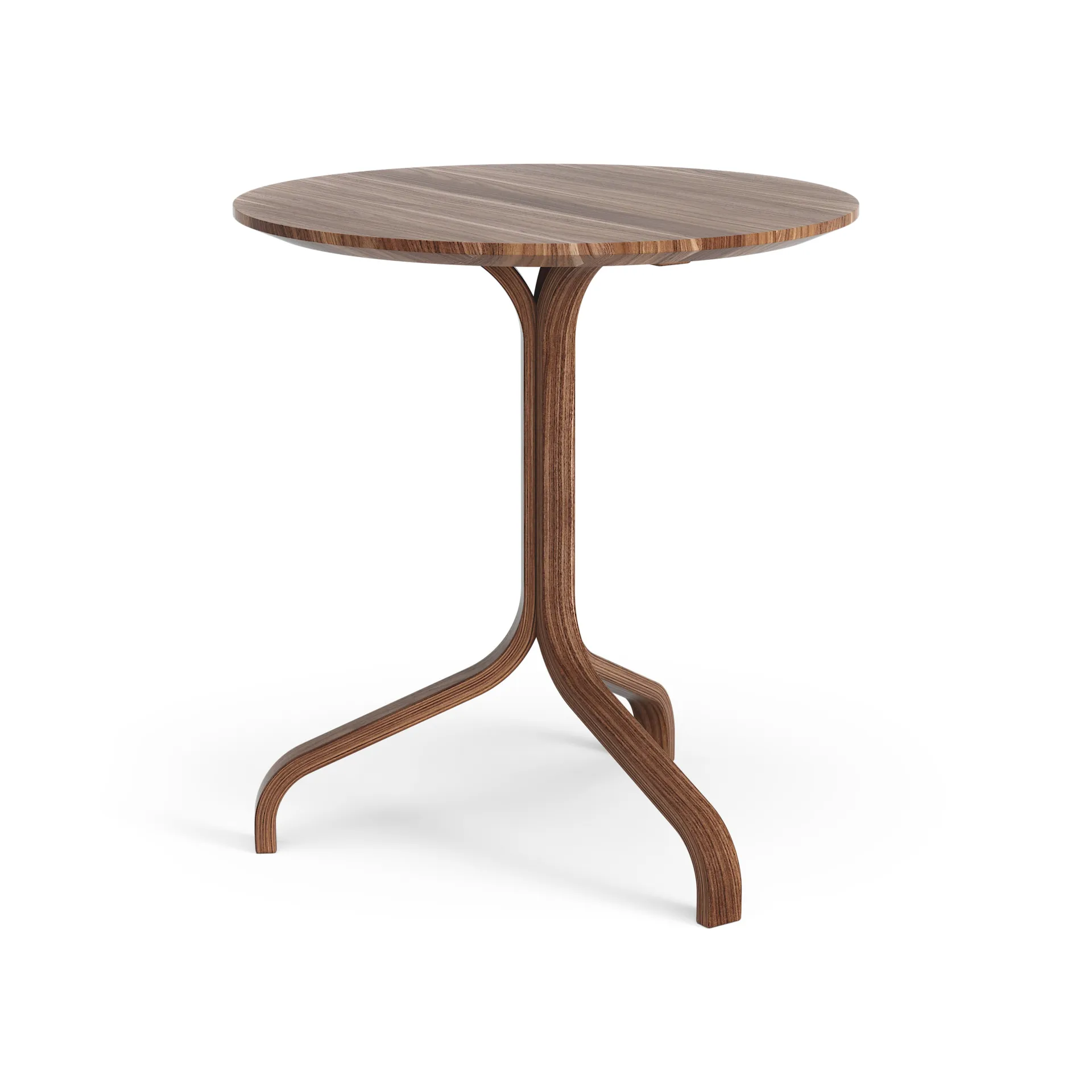 Lamino table Ø46x49 cm, Oiled walnut Swedese