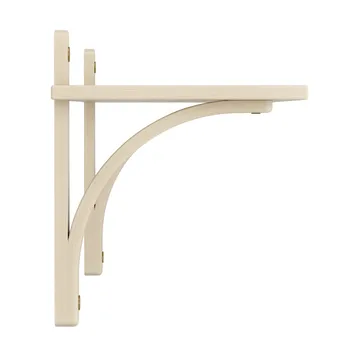 Levi shelf 1 shelf level - Natural lacquered ash-brass, 90 cm - Swedese