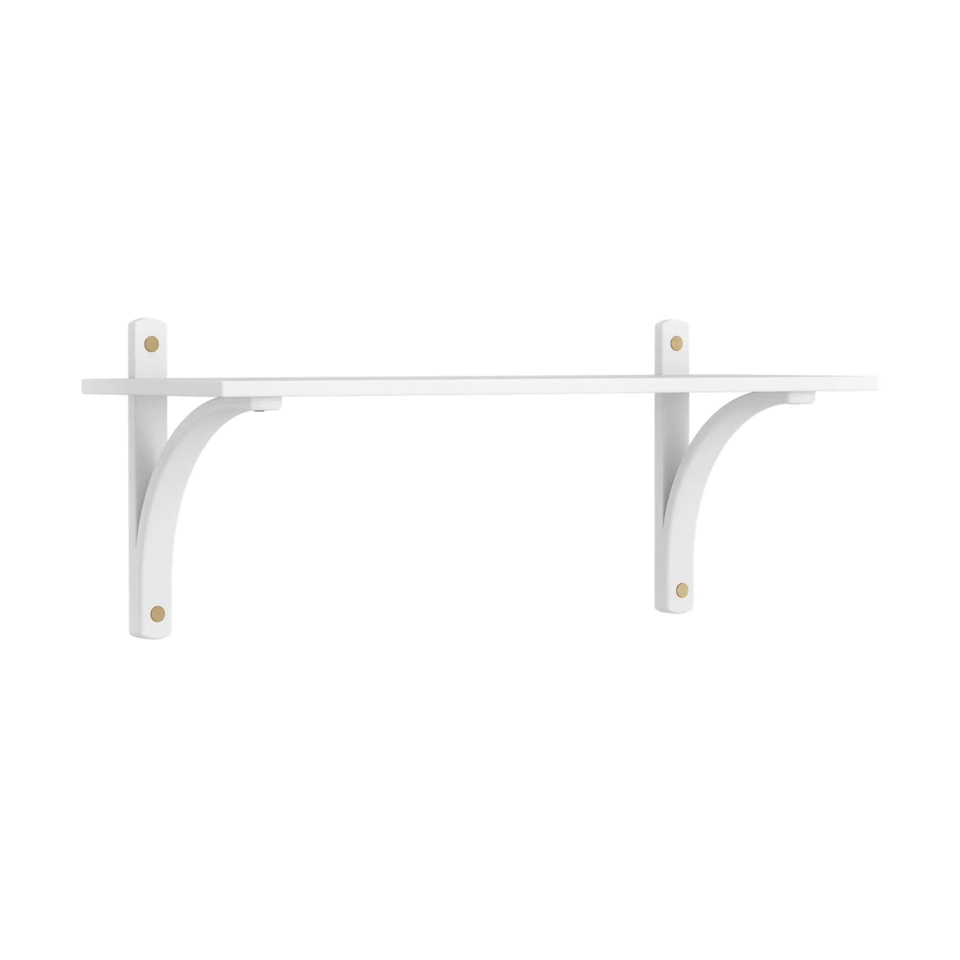 Levi shelf 1 shelf level, White-stained ash-brass, 90 cm Swedese