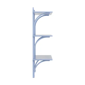 Levi shelf 3 shelves - ILKE Blue-aluminium, 90 cm - Swedese