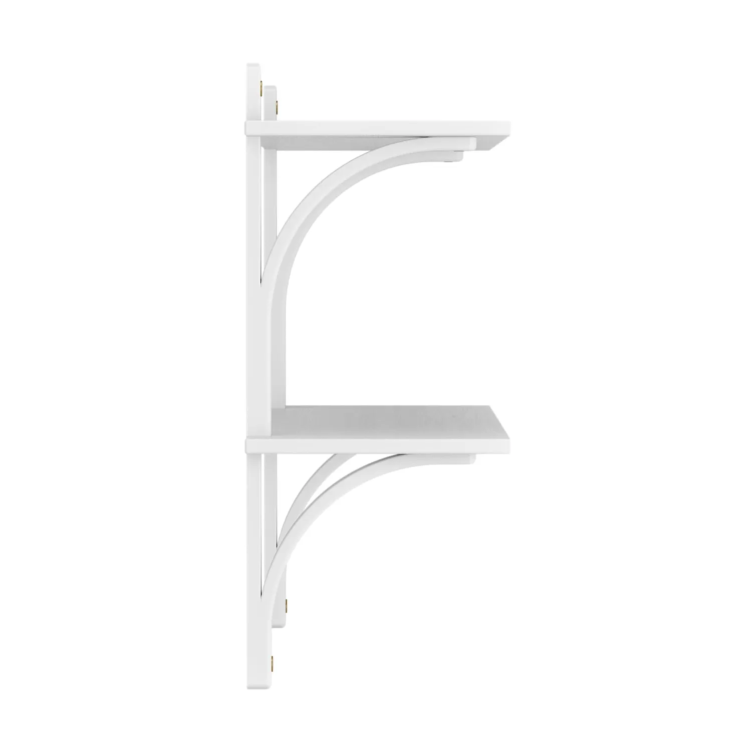 Levi shelf, White ash-brass, 2 shelves, 90 cm Swedese