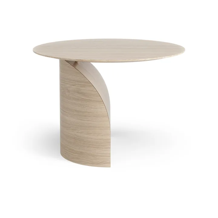 Savoa table H45 cm - Oak white pigmented - Swedese