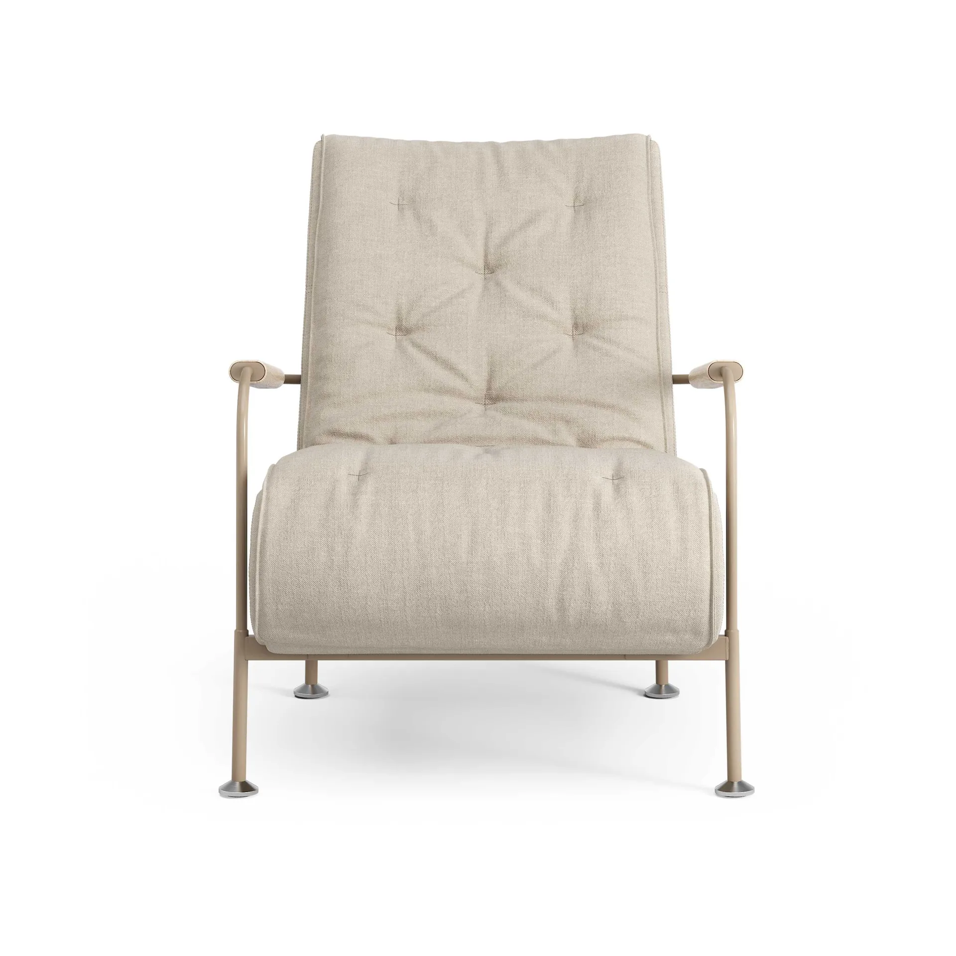 Serpentine armchair, Fabric Romo Linara Rye-nutmeg Swedese