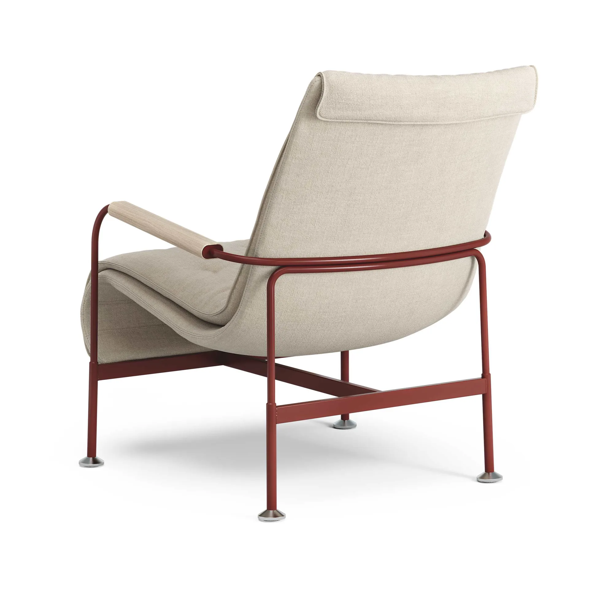 Serpentine armchair, Fabric Romo Linara Rye-red Swedese