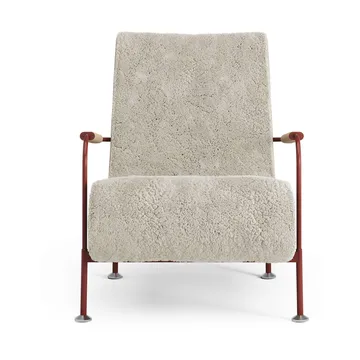 Serpentine armchair - Sheepskin Moonlight-red-tärnsjö Nature - Swedese