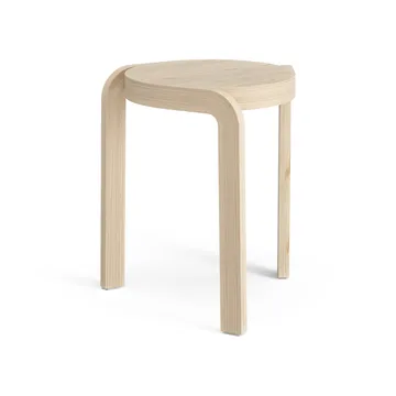 Spin round stool H44 cm - Ash lackered, Ø32x44 cm - Swedese