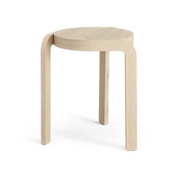 Spin round stool H44 cm - Ash lackered, Ø32x44 cm - Swedese
