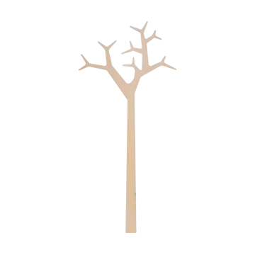 Tree wall wall-mounted coat rack Special Edition 194 cm - White pigmented pine - Swedese