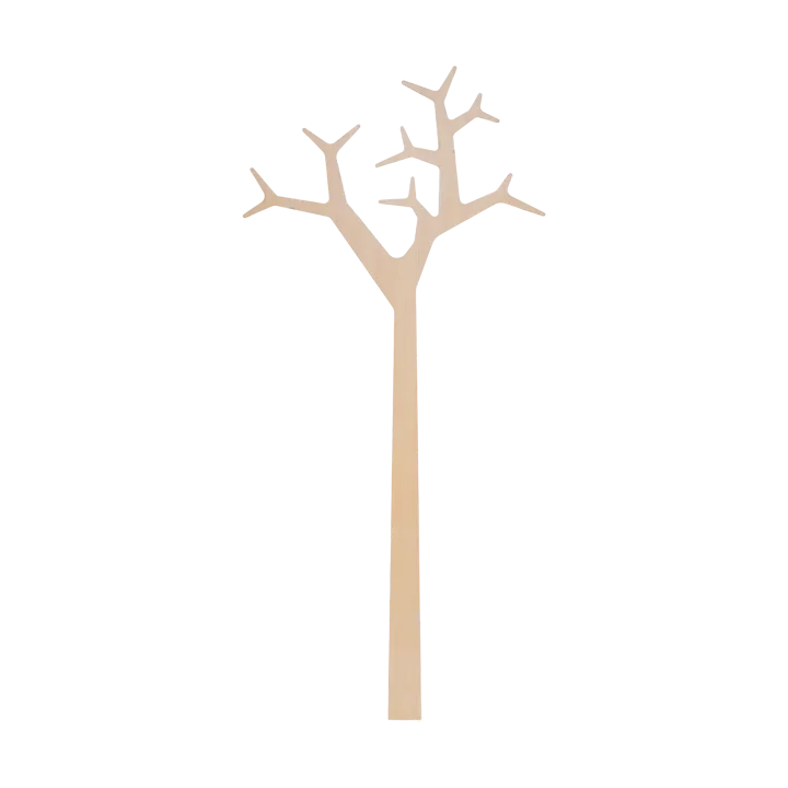 Tree wall wall-mounted coat rack Special Edition 194 cm - White pigmented pine - Swedese