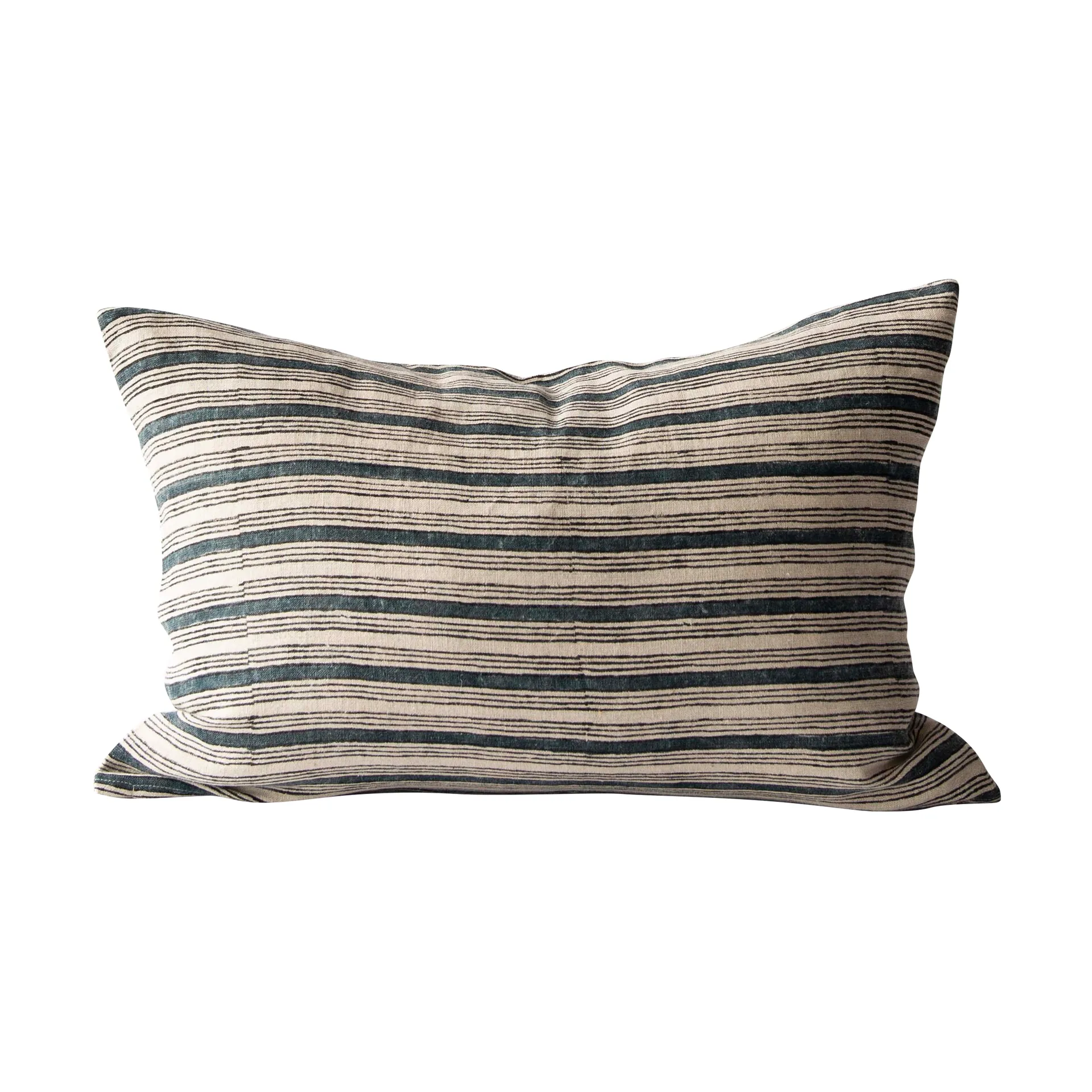 Dino cushion cover 40x60 cm, Block print navy (blue) Tell Me More