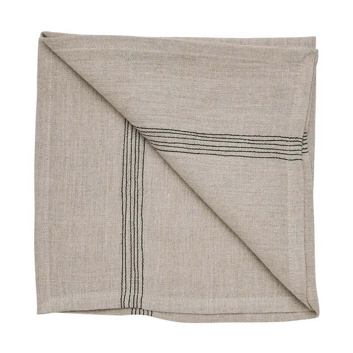 Livia linen napkin 45x45 cm - Beige - Tell Me More