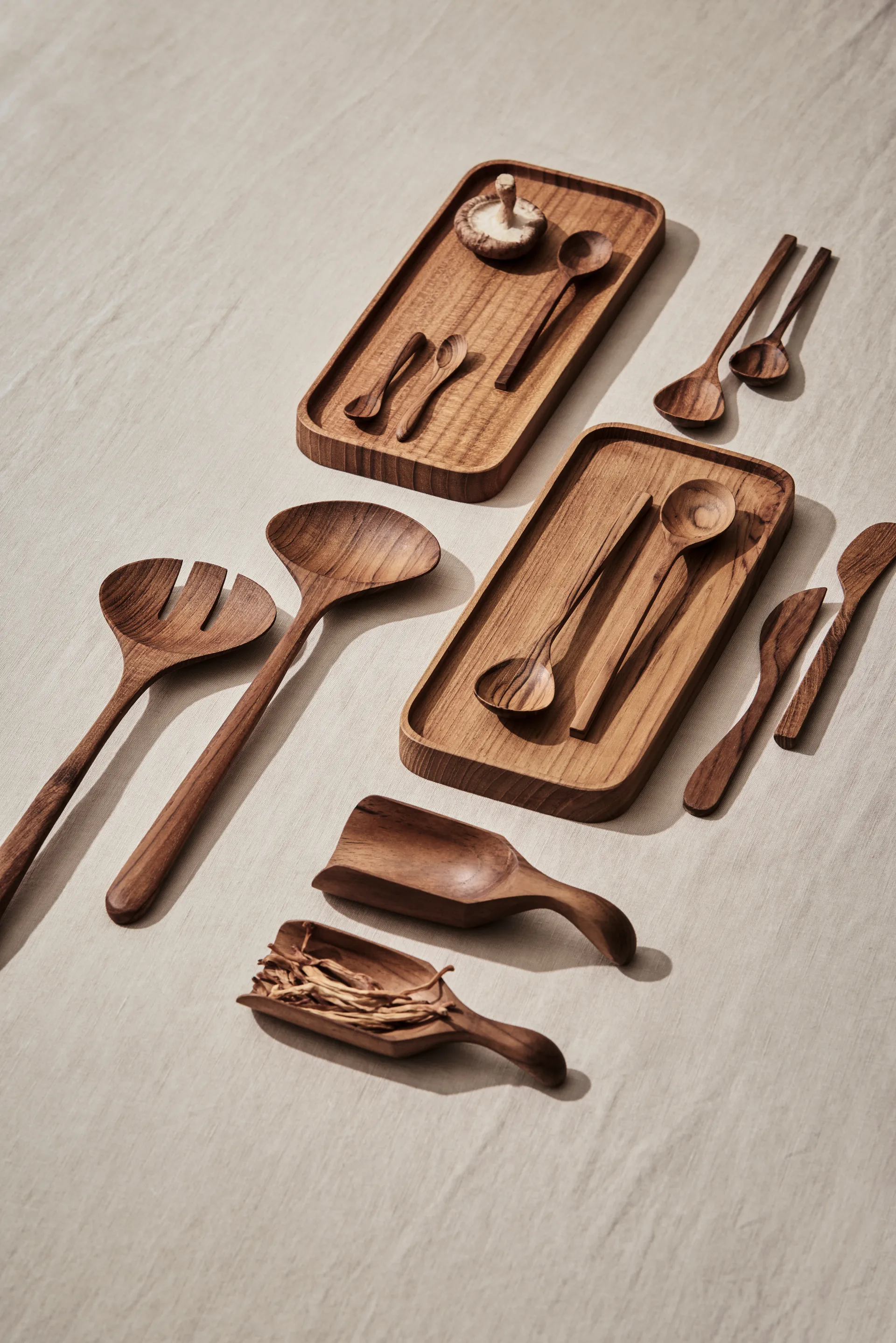 Teak butter knife 2-pack, Brown Tell Me More