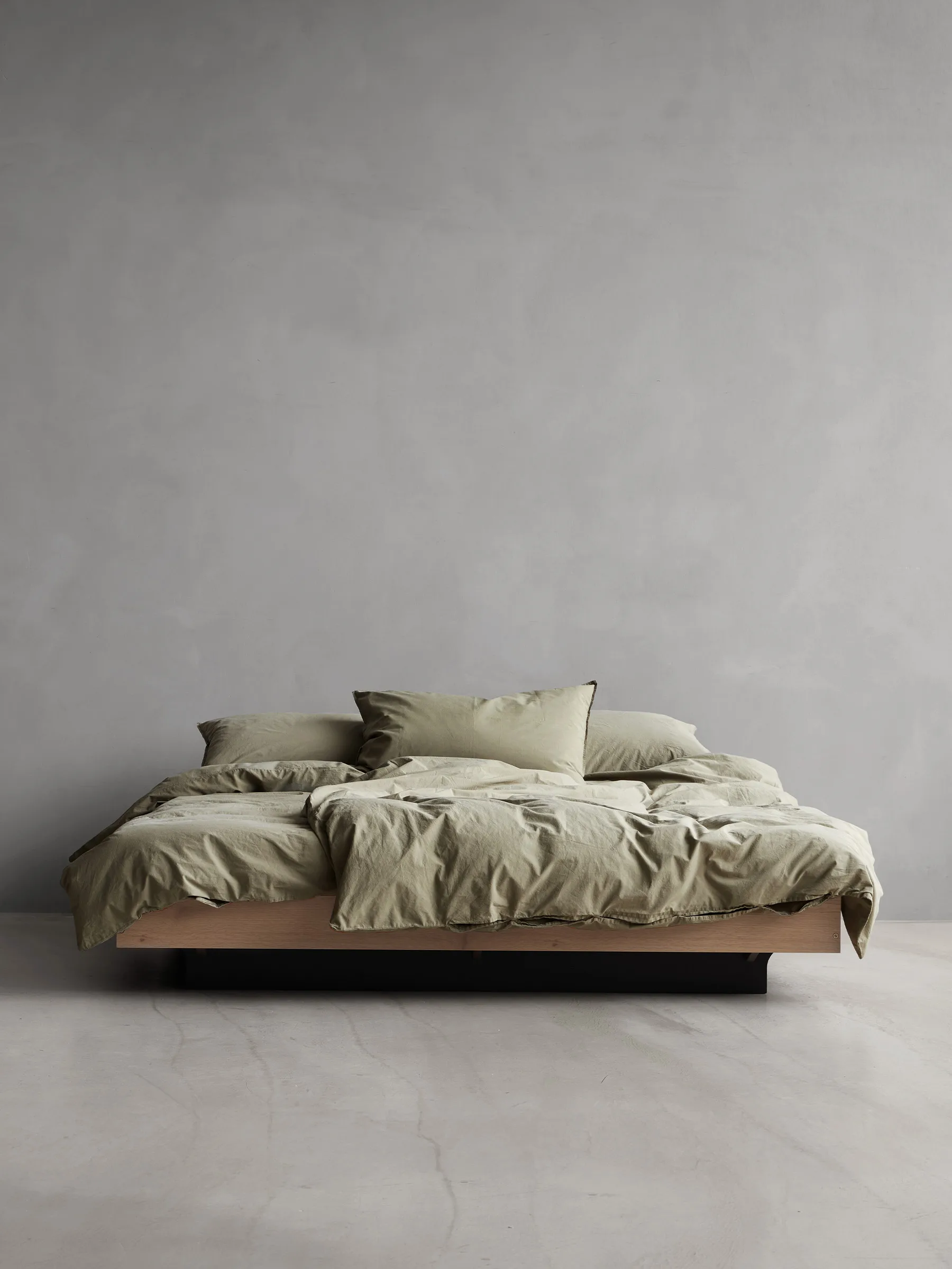 Tell Me More duvet cover cotton, Olive, 150x200 cm Tell Me More