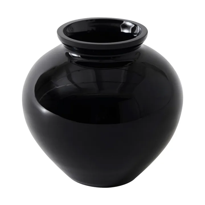 Velino vase - Black, Ø12.5x11.5 cm - Tell Me More