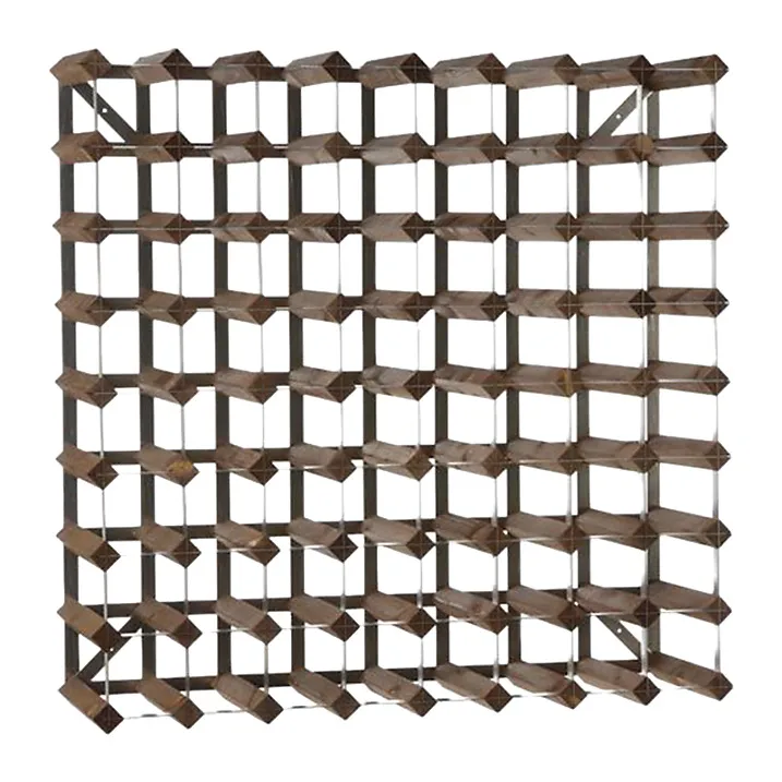 The Swedish Wine Rack Factory wine rack 72 bottles expandable, Dark oak The Swedish Wine Rack Factory