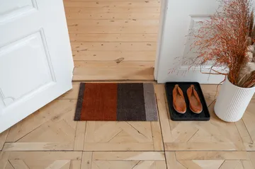 Stripes doormat horizontal - Brown-terracotta. 40x60 cm - tica copenhagen