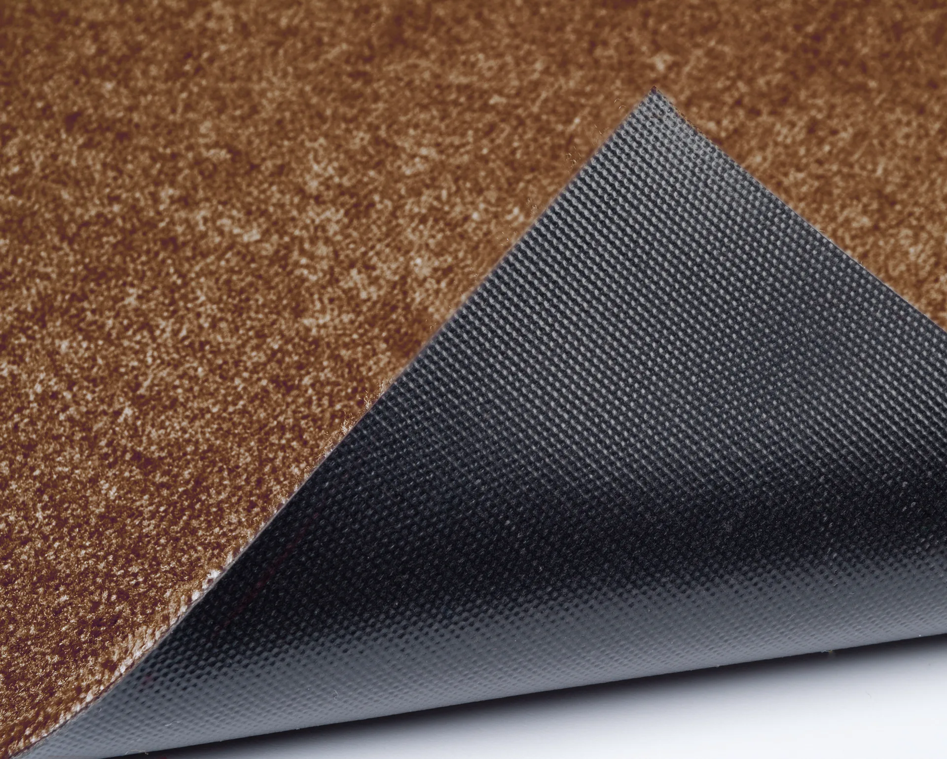Stripes doormat horizontal, Cognac-dark brown-black, 40x60 cm tica copenhagen
