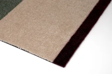 Stripes doormat horizontal - Green-ivory-bordeaux, 60x90 cm - tica copenhagen