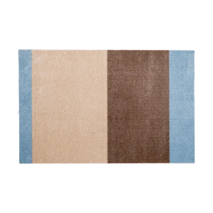 Stripes doormat horizontal - Ivory-sand-blue, 60x90 cm - tica copenhagen