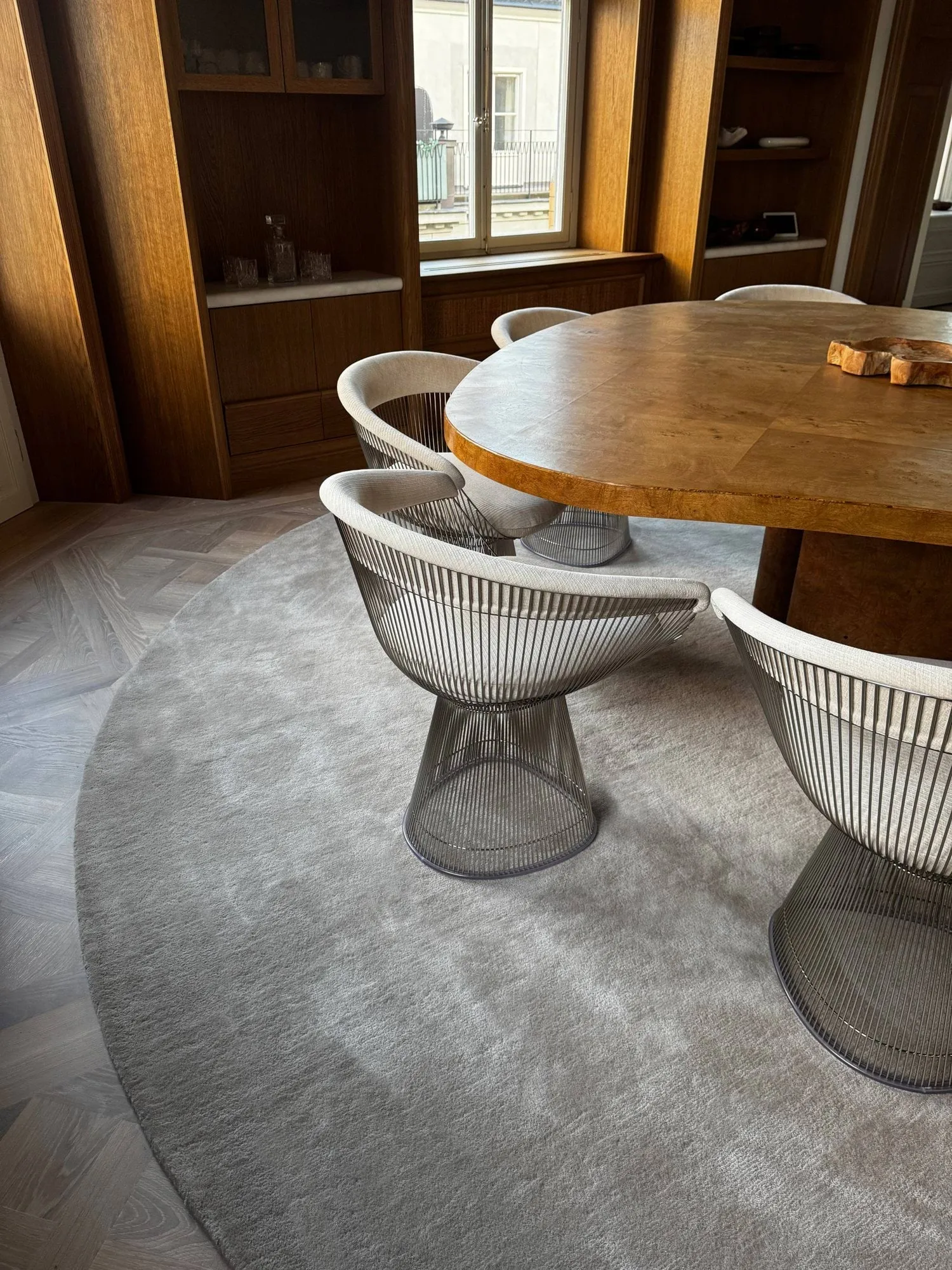 Liljehok wool rug, Beige, Ø300 cm Tinted