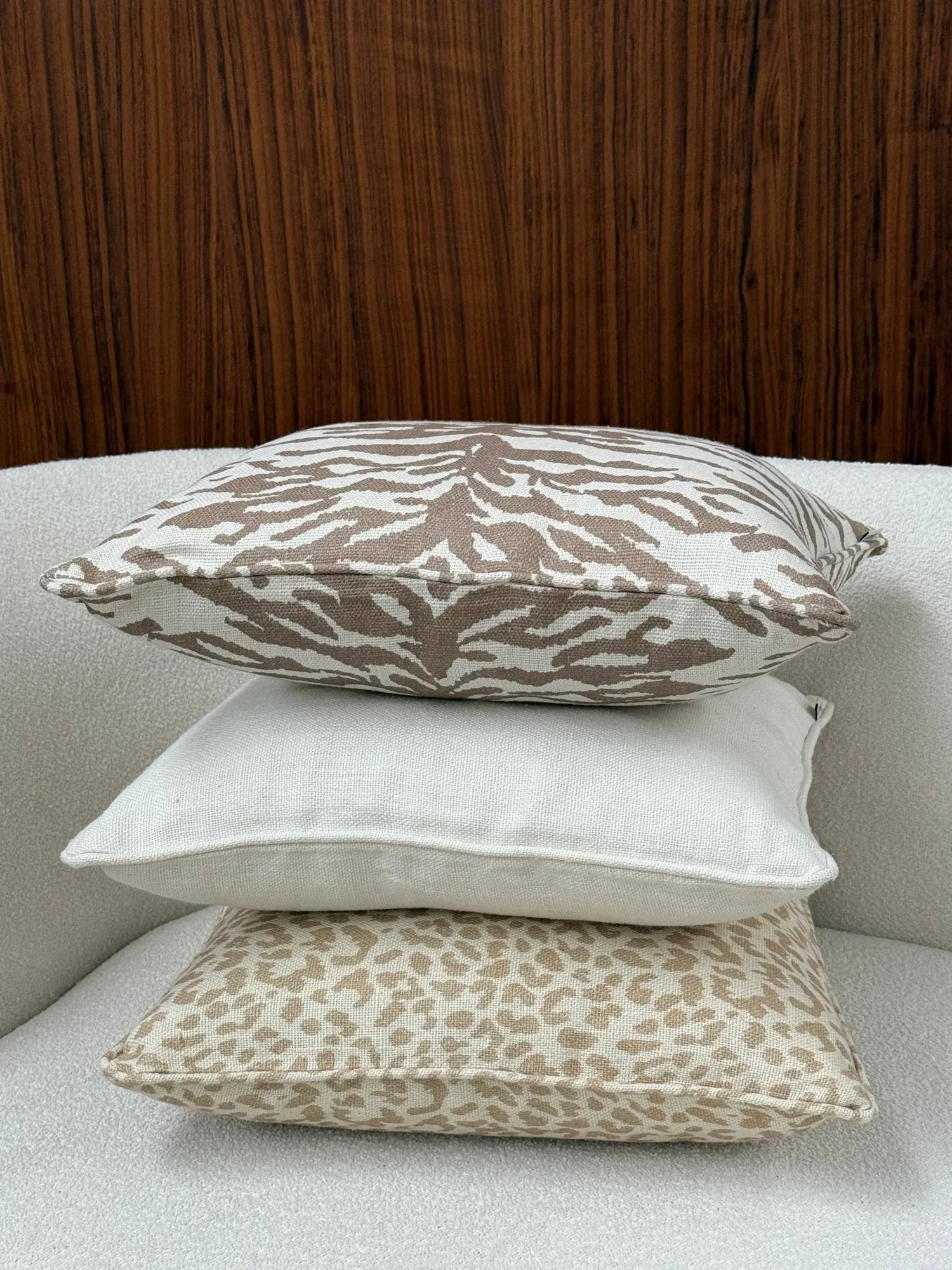 Norell cushion, Tiger beige-off white, 50x50 cm Tinted Norell cushion, Tiger beige-off white, 50x50 cm Tinted