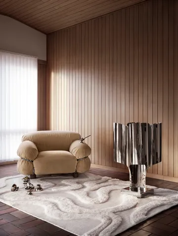 Norlander wool carpet 260x350 cm - Offwhite - Tinted