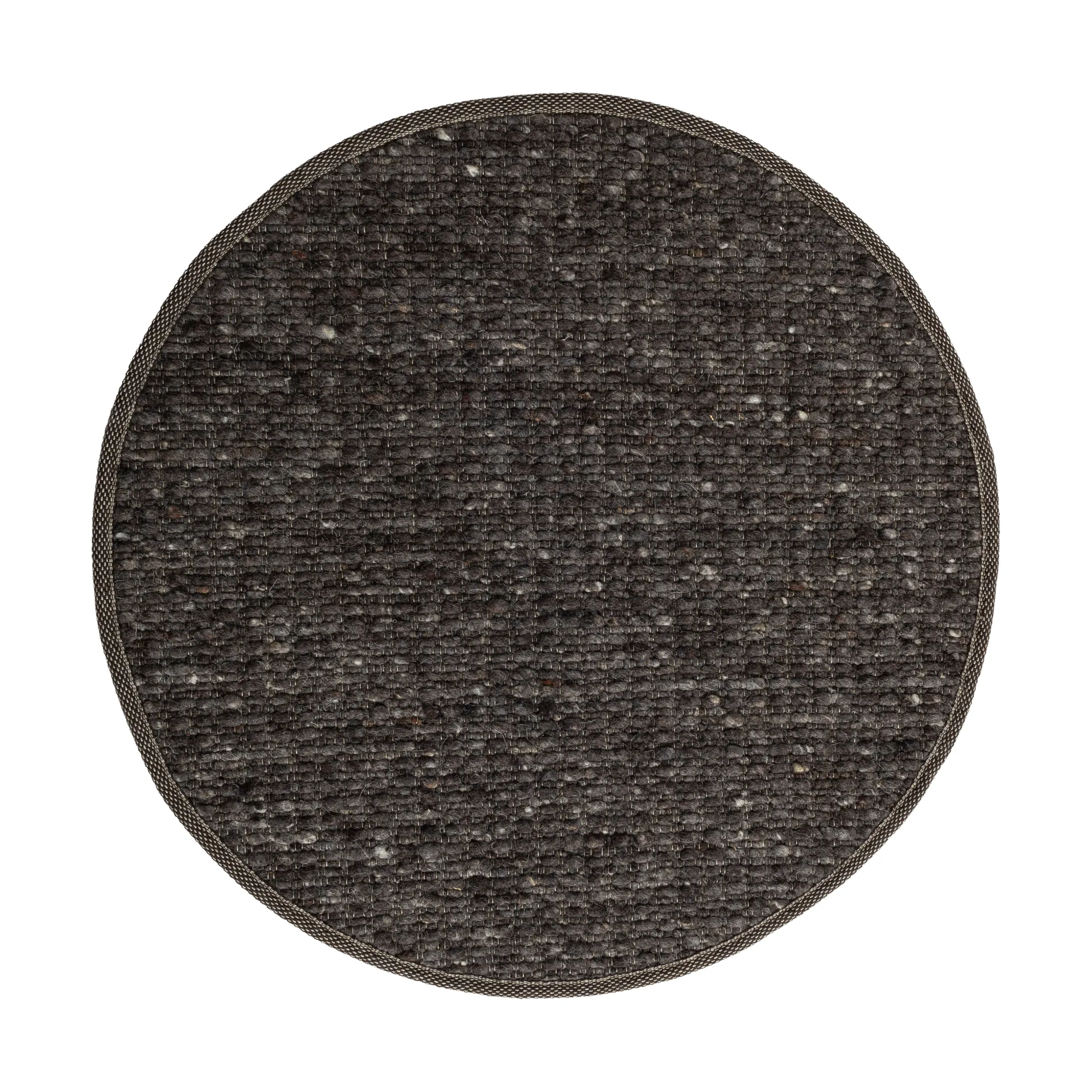 Greenland Swift round rug, Anthracite no. 83, Ø300 cm Tisca