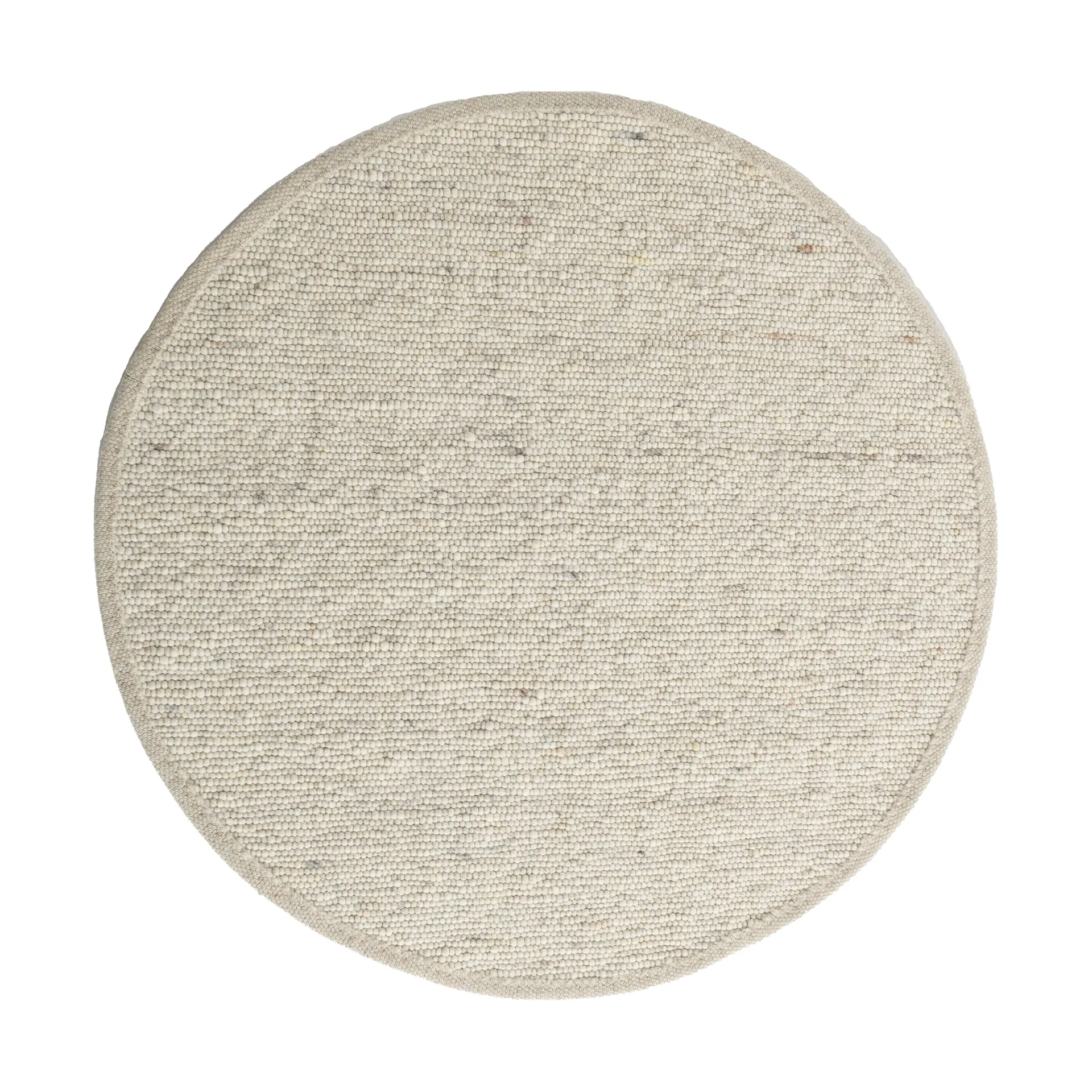Sierrafil round rug, Natural white no. 11, Ø200 cm Tisca