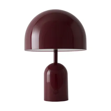Bell portable LED table lamp 28 cm v.2 - Burgundy (wine red) - Tom Dixon