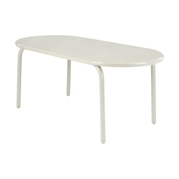 Groove Obround dining table - Putty, 86x186 cm - Tom Dixon