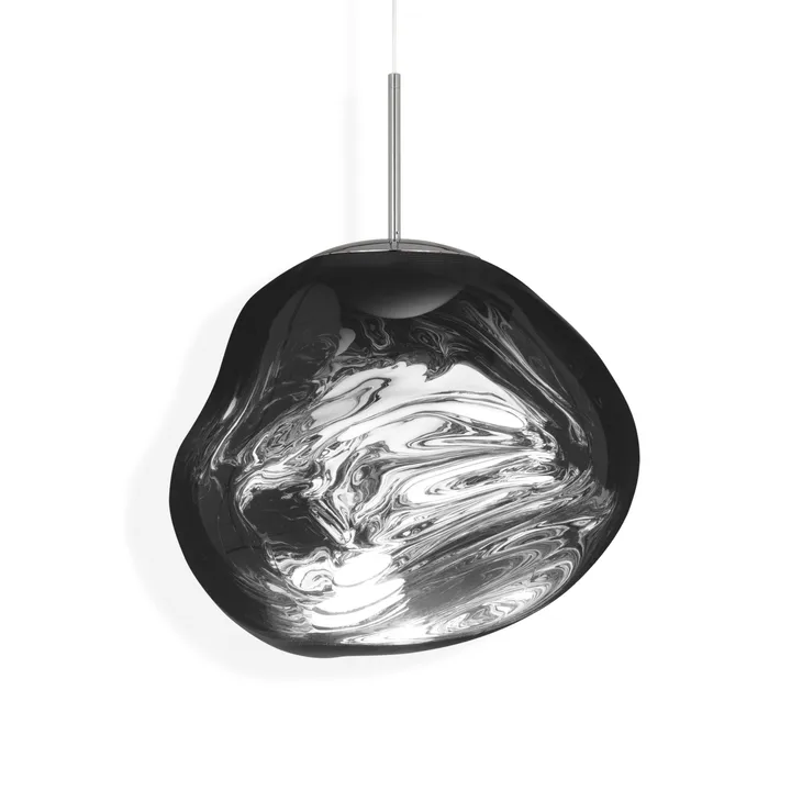 Melt LED pendant light - Chrome, medium 50x50 cm - Tom Dixon