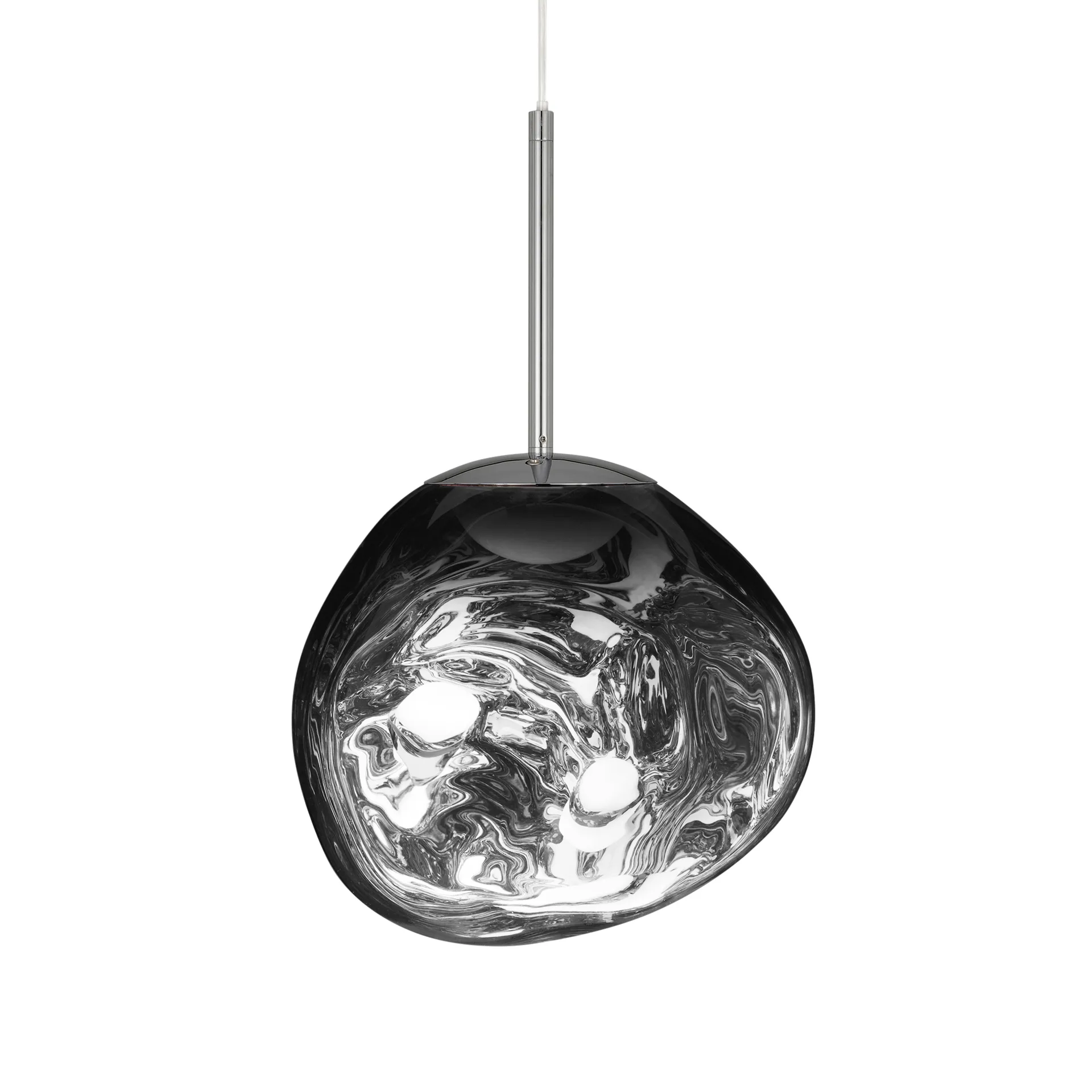 Melt LED pendant light, Chrome, mini 27x28 cm Tom Dixon