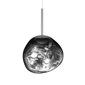 Melt LED pendant light - Chrome, mini 27x28 cm - Tom Dixon