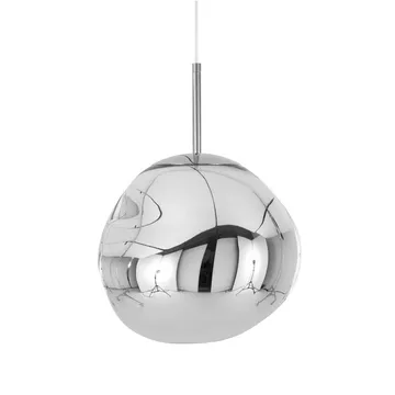 Melt LED pendant light - Chrome, mini 27x28 cm - Tom Dixon