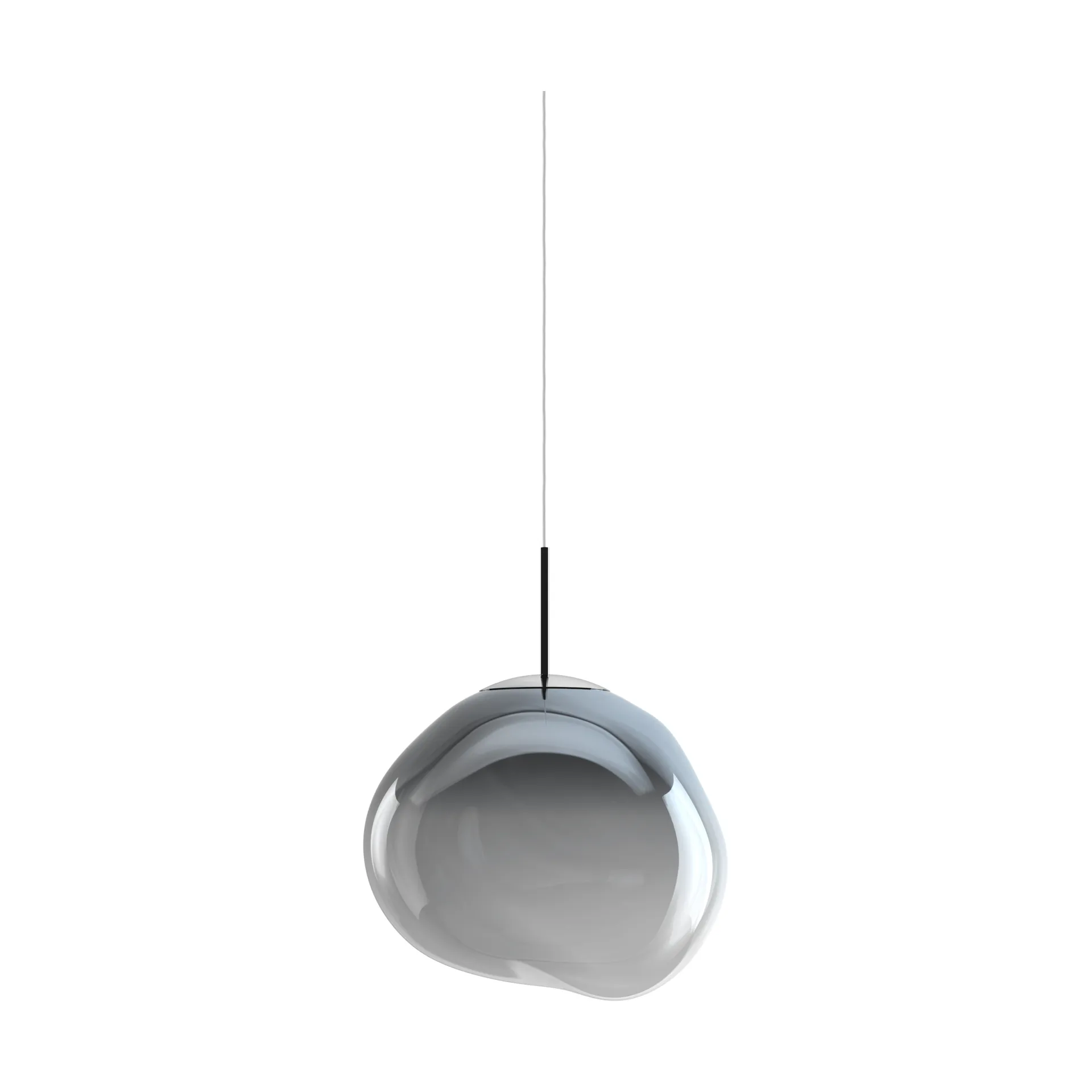 Melt LED pendant light, Nickel, medium 50x50 cm Tom Dixon